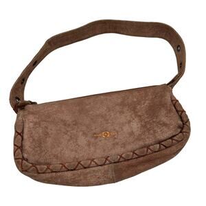 Minobossi Brown Leather Purse Tassle Zipper